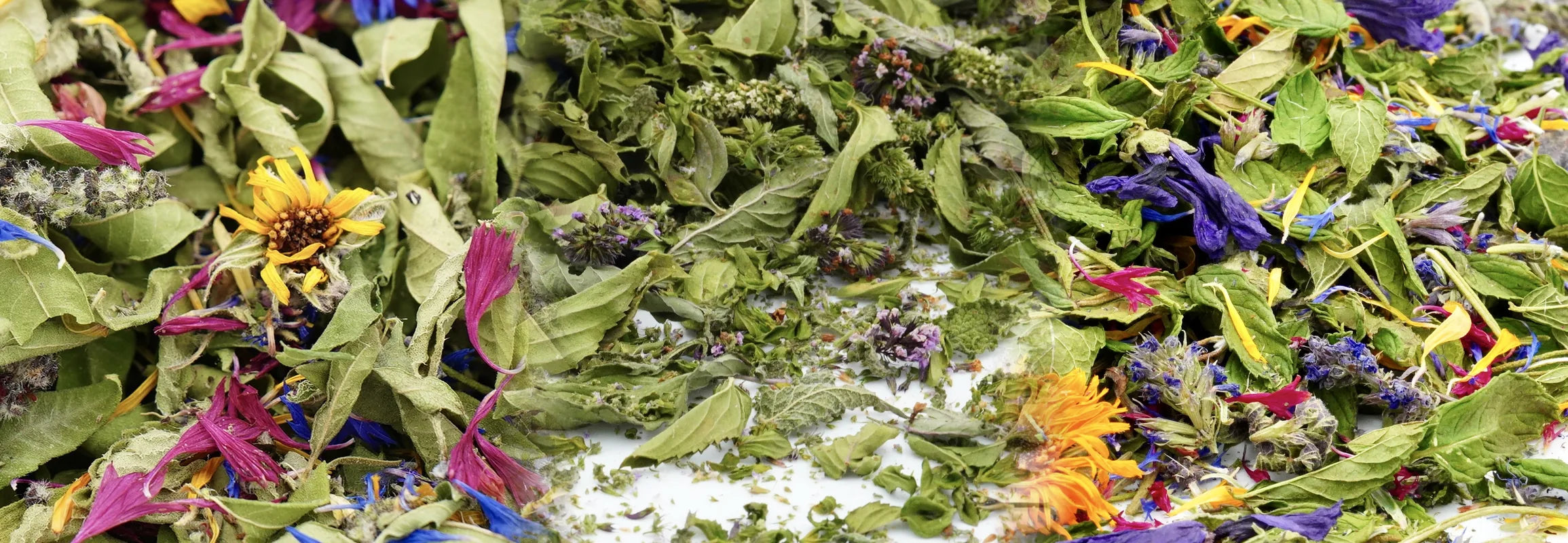 Infusions bio BIORAI, mélanges de plantes et fleurs séchées, bleuet, souci et menthe