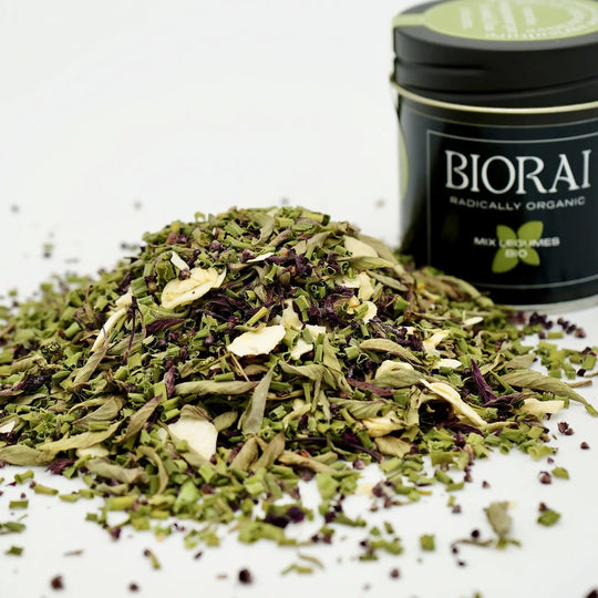 Mix Légumes Bio BIORAI, mélange de basilic thaï, ail et ciboulette séchés
