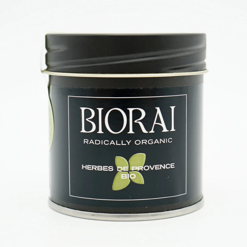 Boîte de Herbes de Provence Bio BIORAI, mélange d'herbes séchées en boîte métal