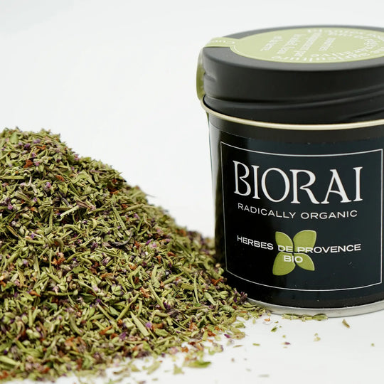 Herbes de Provence Bio BIORAI, mélange de sarriette et romarin, boîte métal
