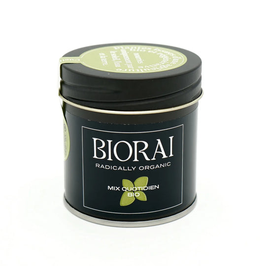 Boîte de Mix Quotidien Bio BIORAI, épices et herbes bio en boîte métal