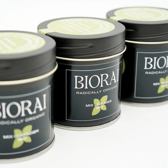 Trio d'herbes et épices bio BIORAI, Mix Légumes, Mix Quotidien et Mix Poisson